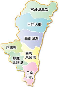 宮崎県地図