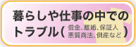 暮らしや仕事の中でのトラブル（借金、離婚、保証人、悪質商法、倒産など）